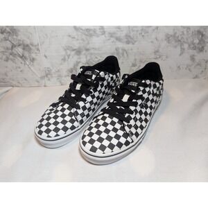 New No Box Vans Lace Up Black/White Checkerboard Skate Shoes Kids Youth Size 5.5